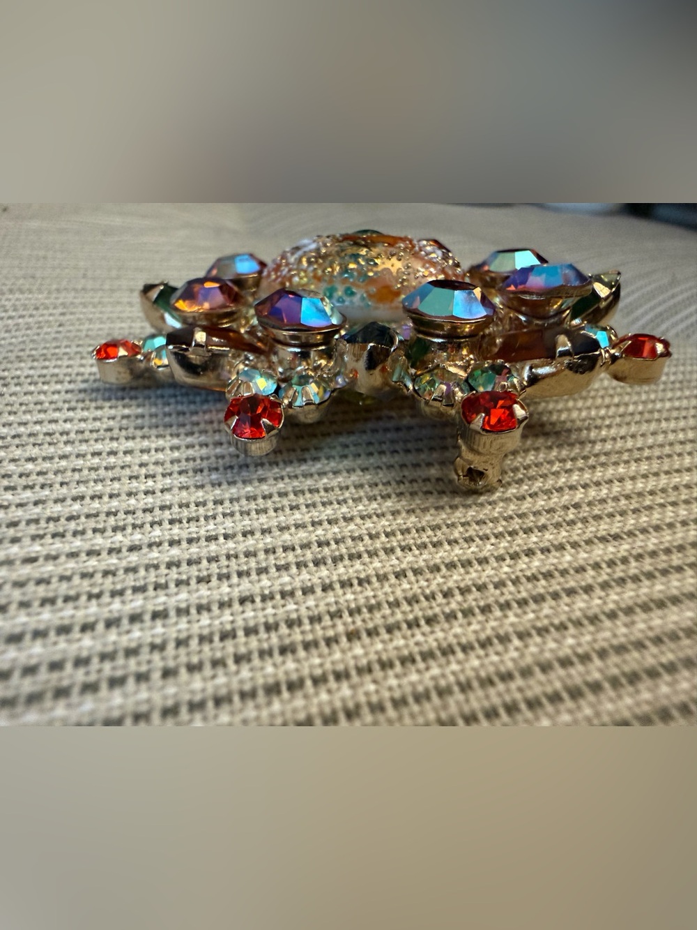 Juliana Easter Egg Stippled Rhinestone Brooch & Earring Set - Verified book pc - Picture 6 of 17